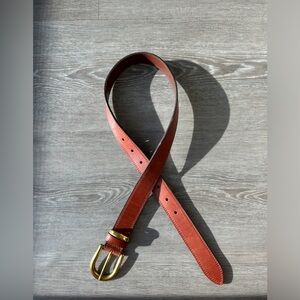 Aritzia brown leather belt, size xxsmall